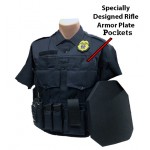 The Defender Custom Load Bearing Vest W/ Rifle Plate Pockets and Sewn-on Pouches